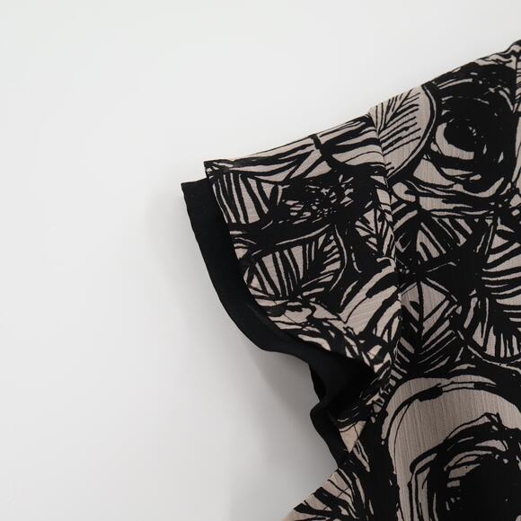 Whimsigoth Sheer Overlay Babydoll Top Dark Fairy Grunge Office Siren Size M‎ - Picture 3 of 12